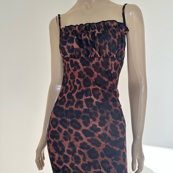 Used size S leopard print dress - Picture 4 of 6